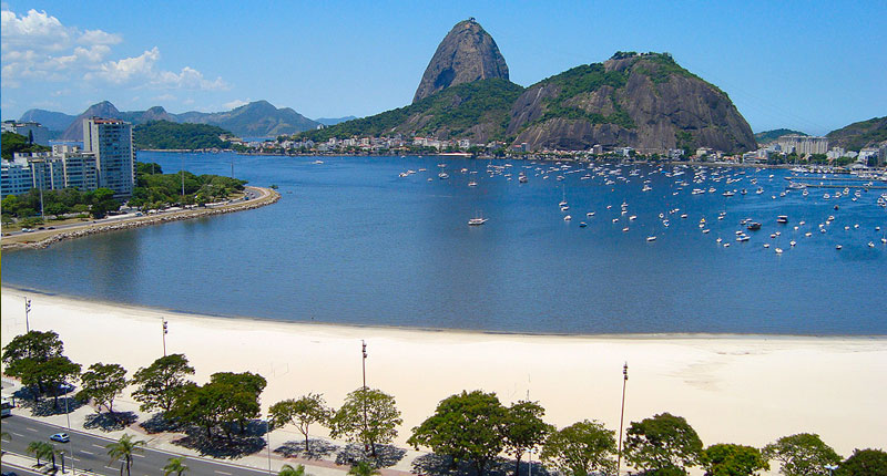 Praia de Botafogo no Rio de Janeiro