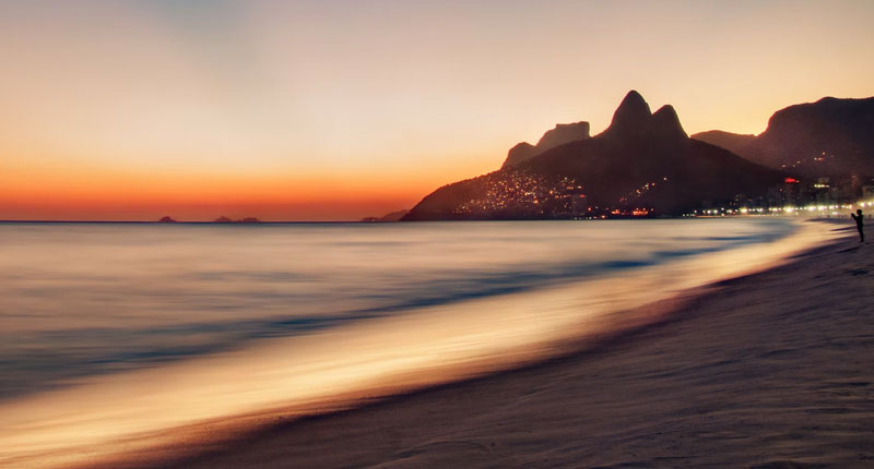 Praia de Ipanema no Rio de Janeiro