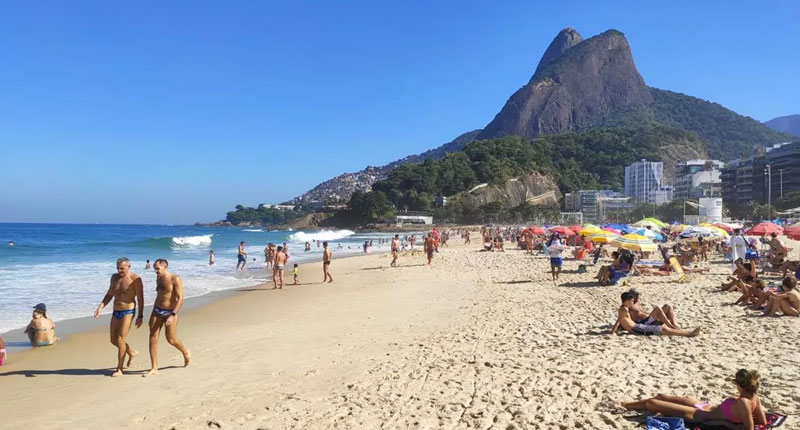 Praia do Leblon no Rio de Janeiro